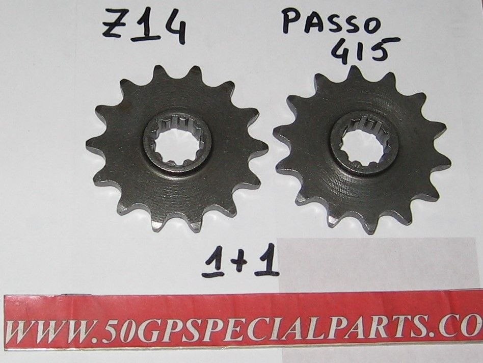 PIGNONE Z 14 N.2PZ passo catena 415 MINARELLI k6-FANTIC 50-80