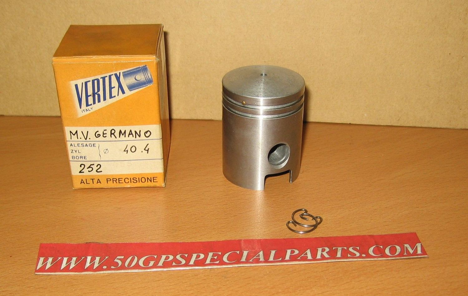 MV 50cc. 2T. GERMANO PISTONE  NUDO VERTEX D.40 ,4