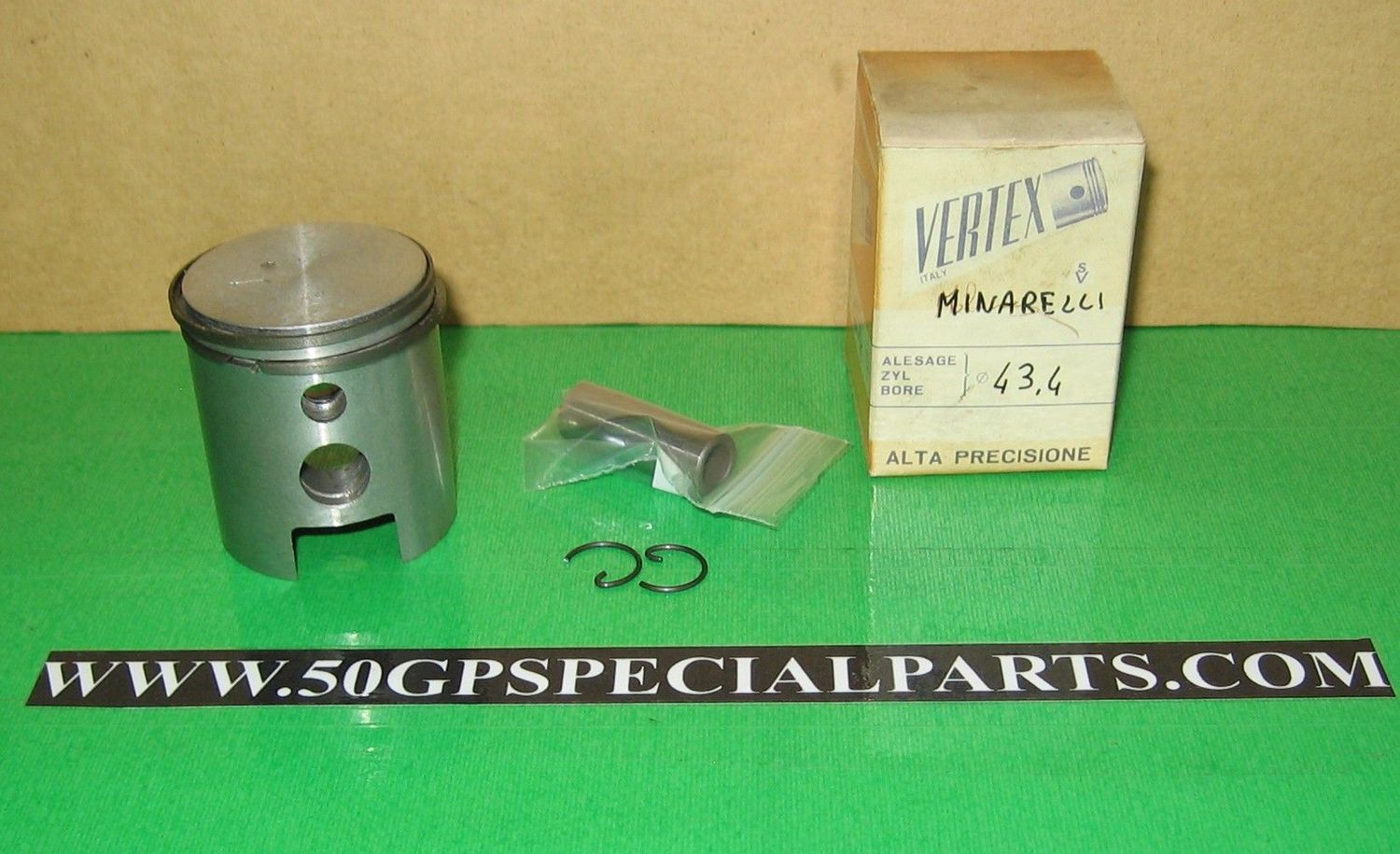 MINARELLI P6 P4 60cc. PISTONE VERTEX  D.43,4
