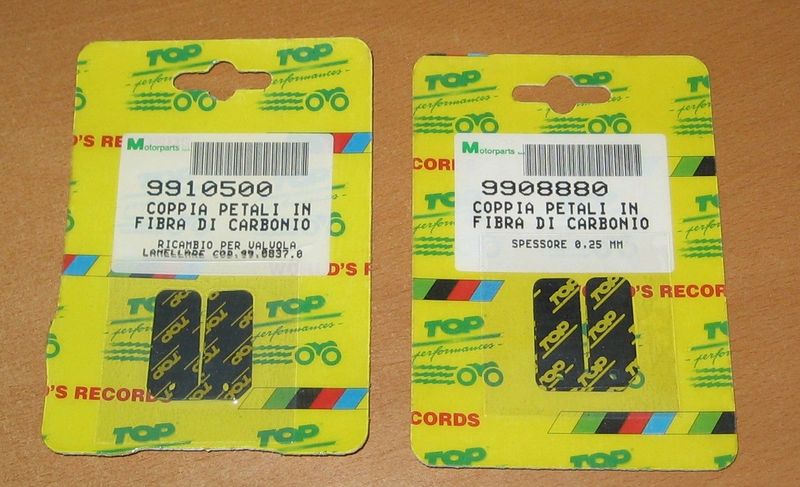 MOTORPARTS TOP  9910500 + 9908880 PETALI  LAMELLE CARBONIO N.2 SET
