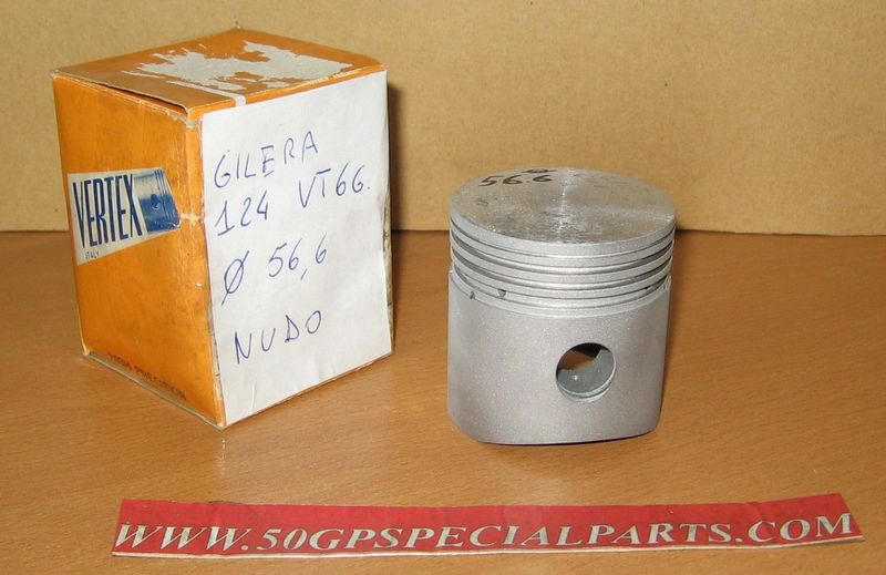 GILERA 124cc 4T. VT 6 GIORNI  PISTONE NUDO  VERTEX D.56,6mm