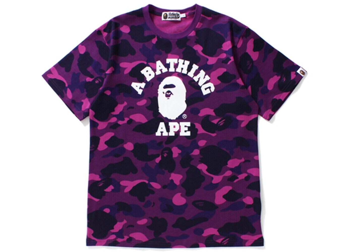 BAPE Color Camo College Tee Purple