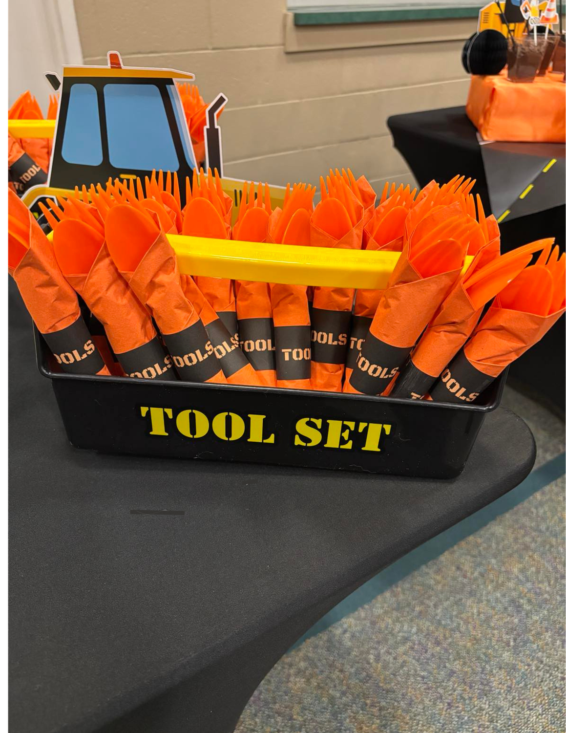 PRINTABLE Paper Napkin Rings | Construction Themed Party TOOLS