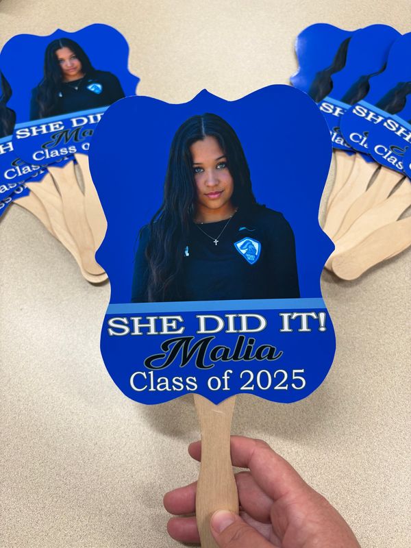 Custom Graduation Fans with Photo