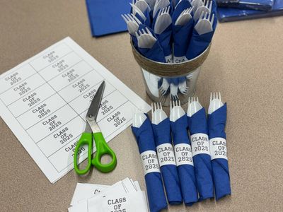 FREE Printable Class of 2025 Paper Napkin Rings