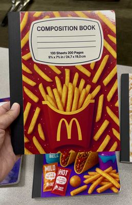 Snack Themed Composition Notebook