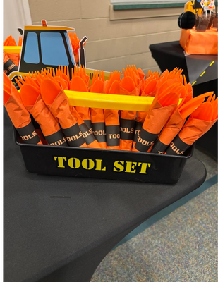 PRINTABLE Paper Napkin Rings | Construction Themed Party TOOLS