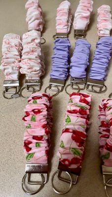 Scrunchie Wristlet Phone Holder Key Chain