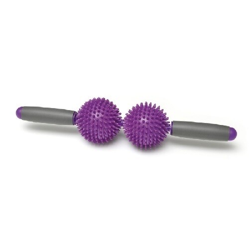 Masāžas rullis ar divām bumbiņām SPIKY TWINN ROLLER