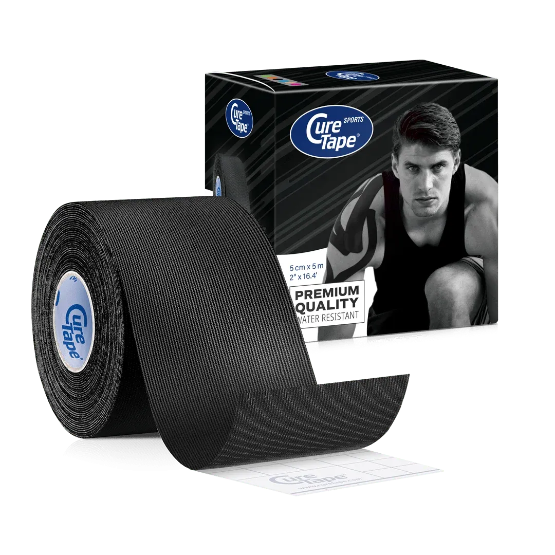 Kinezioloģiskie teipi CureTape SPORT, Krāsa: Melna