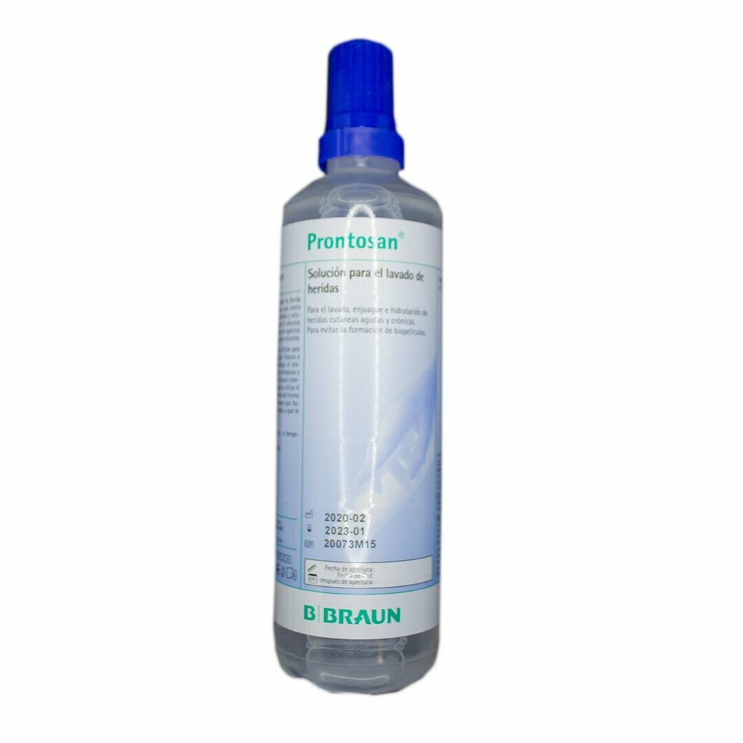 PRONTOSAN SOLUCIÓN ANTISÉPTICA 350 ML PARA EL LAVADO, DESCONTAMINACIÓN E HIDRATACIÓN DE HERIDAS AGUDAS, CRÓNICAS, ETC.