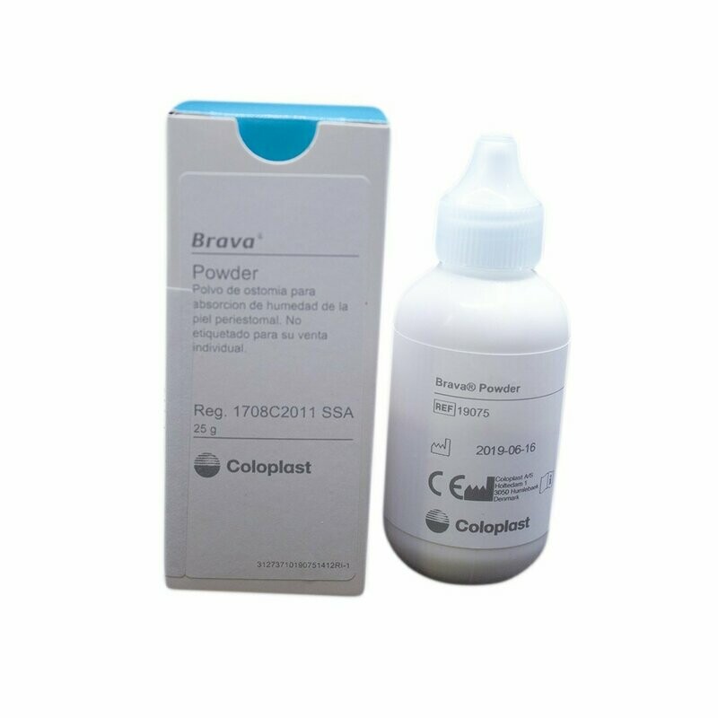 POLVO PARA OSTOMÍAS  25gr REDUCE LA IRRITACIÓN DE LA PIEL, ABSORBE LA HUMEDAD MANTENIENDO LA PIEL SECA.