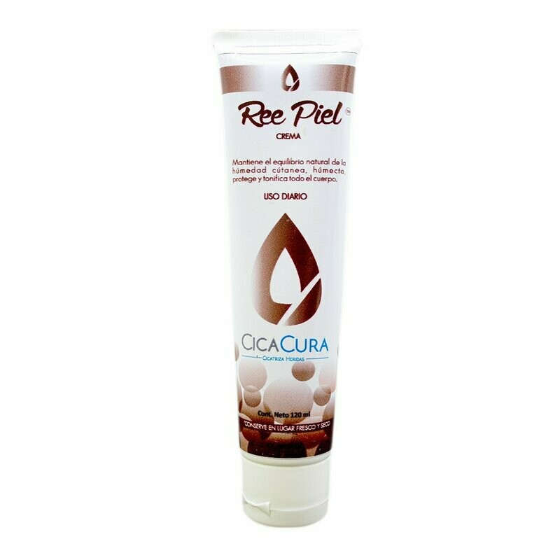 REE PIEL 100ML CREMA DE FORTALEZIMIENTO DE LA PIEL CONTIENE COLAGENO ELASTINA Y VITAMINAS.