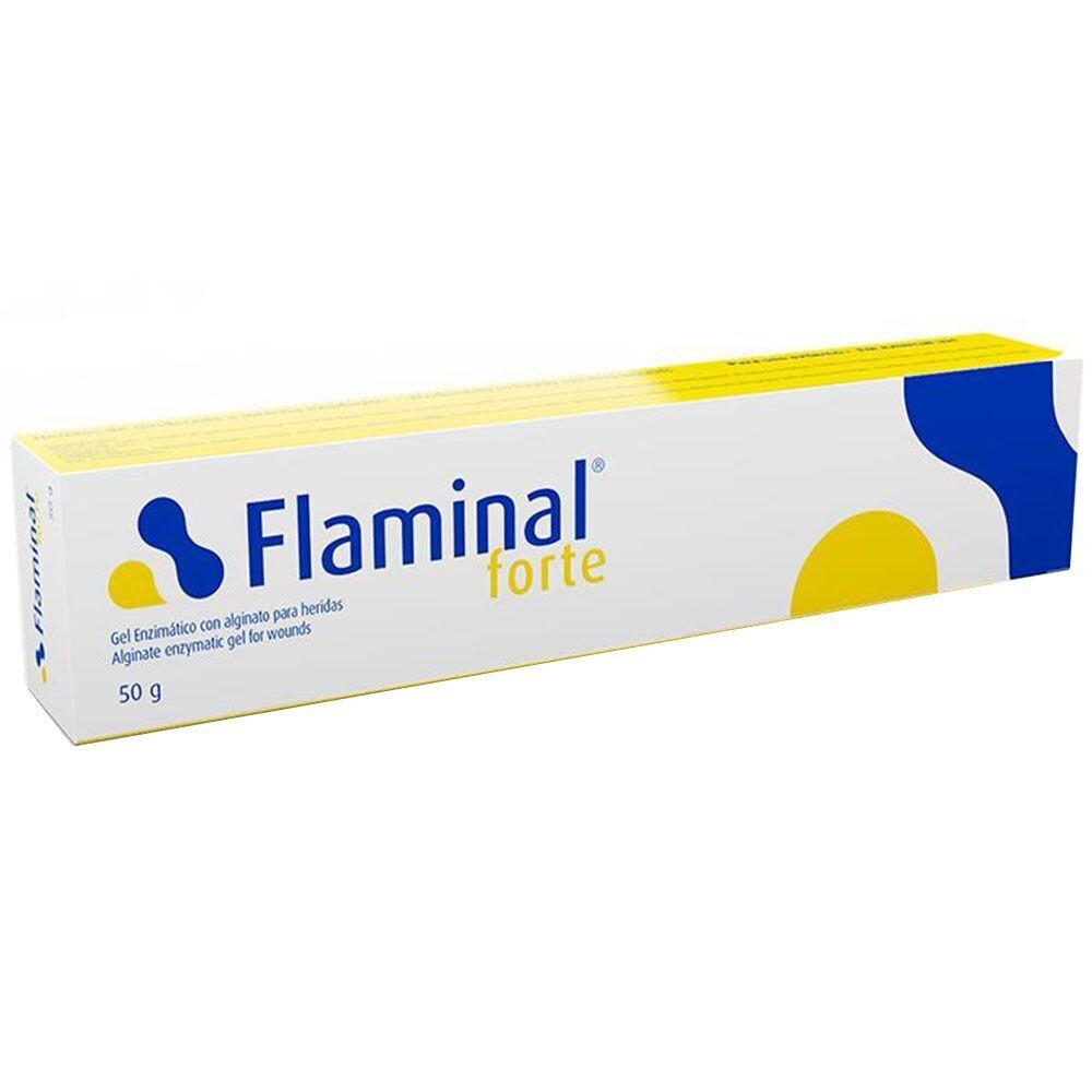 FLAMINAL FORTE TUBO DE 50GRS PARA HERIDAS CON EXUDADO MODERADO O ALTO, MAYOR CONTENIDO EN ALGINATO.