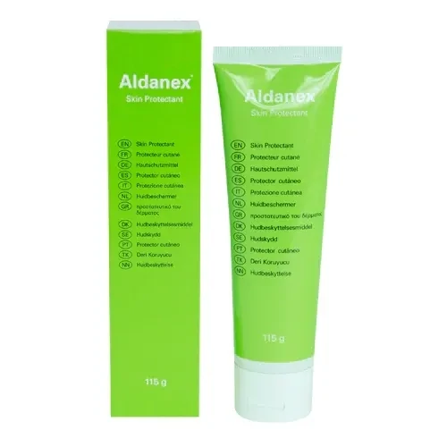 ALDANEX GEL DE 115G Para el cuidado de la piel de pacientes con incontinencia, úlceras por presión, piel perilesional. Es una barrera protectora altamente efectiva a base de silicona y dimethicona.