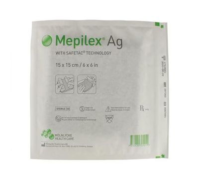 MEPILEX AG DE 15X15CM ANTIMICROBIANO