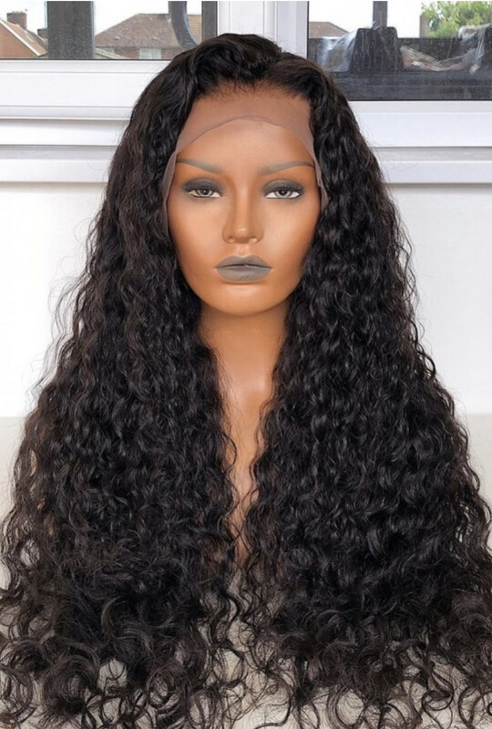 Laced Deep Wave Wig 100% Human Brazilian Curly Hair HD