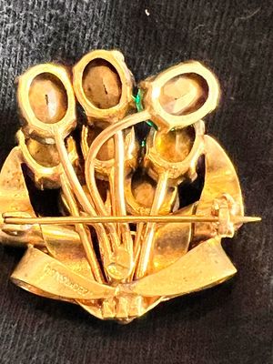 Rare Art Deco Brooch by Czechoslovakia – Geometric Elegance in a Vintage European Treasure