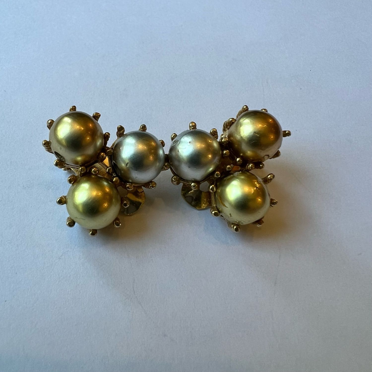 MARVELLA Faux Pearl Clip On Earrings