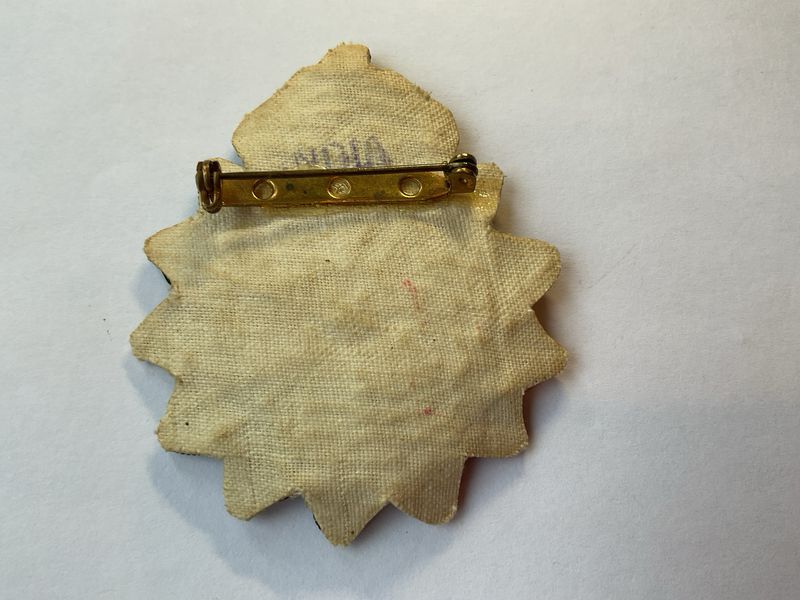 Threaded Majesty – Vintage Beaded Brooch, Signed India