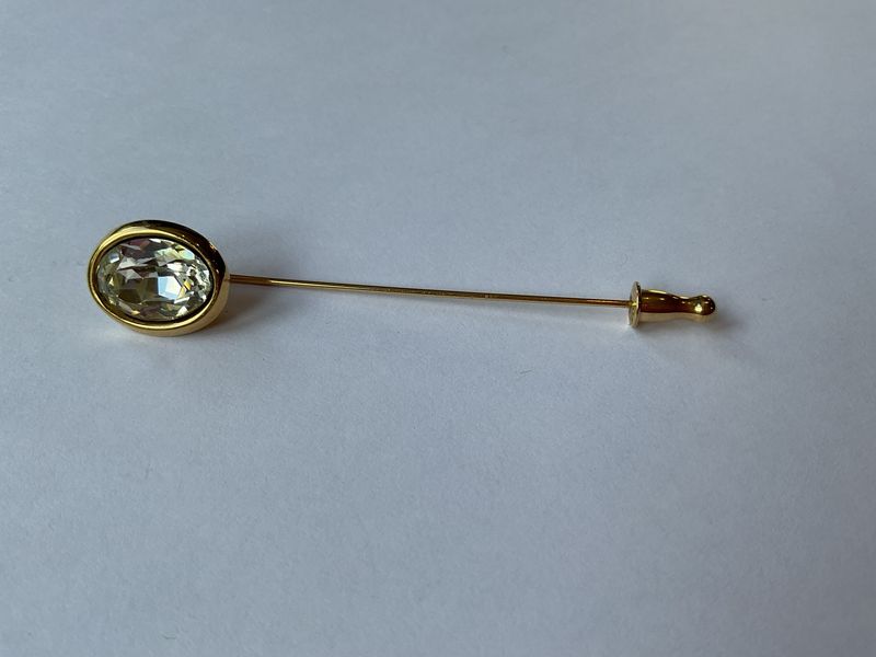 Timeless Touch – Signed Monet Crystal Pin, Estate Eleganc