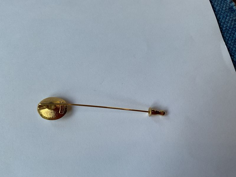 Timeless Touch – Signed Monet Crystal Pin, Estate Eleganc