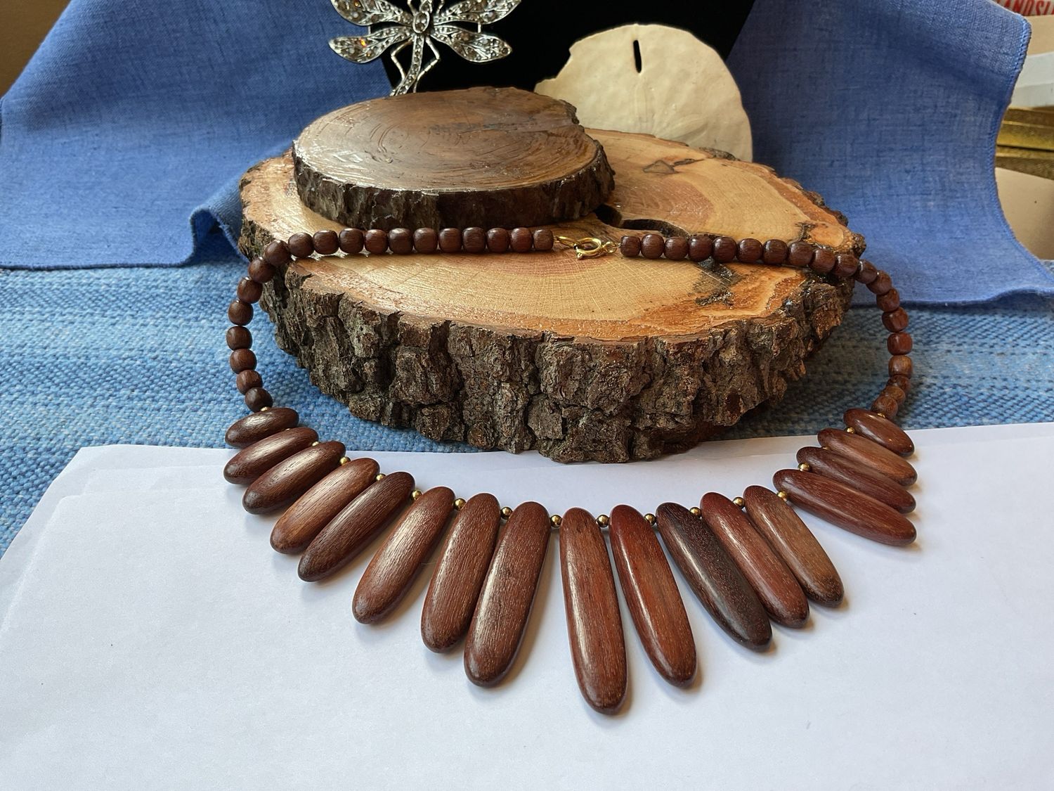 Wooden Choker Necklace