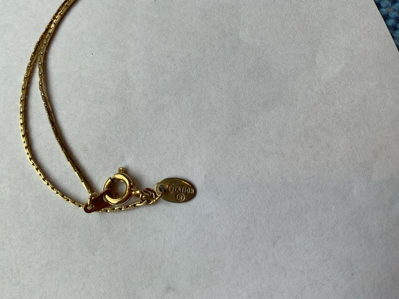 Lucky Ladybug | Vintage Watch Pendant with Signed Gold Chain
