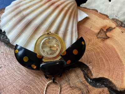 Ladybug WING HING Pendant Watch Necklace