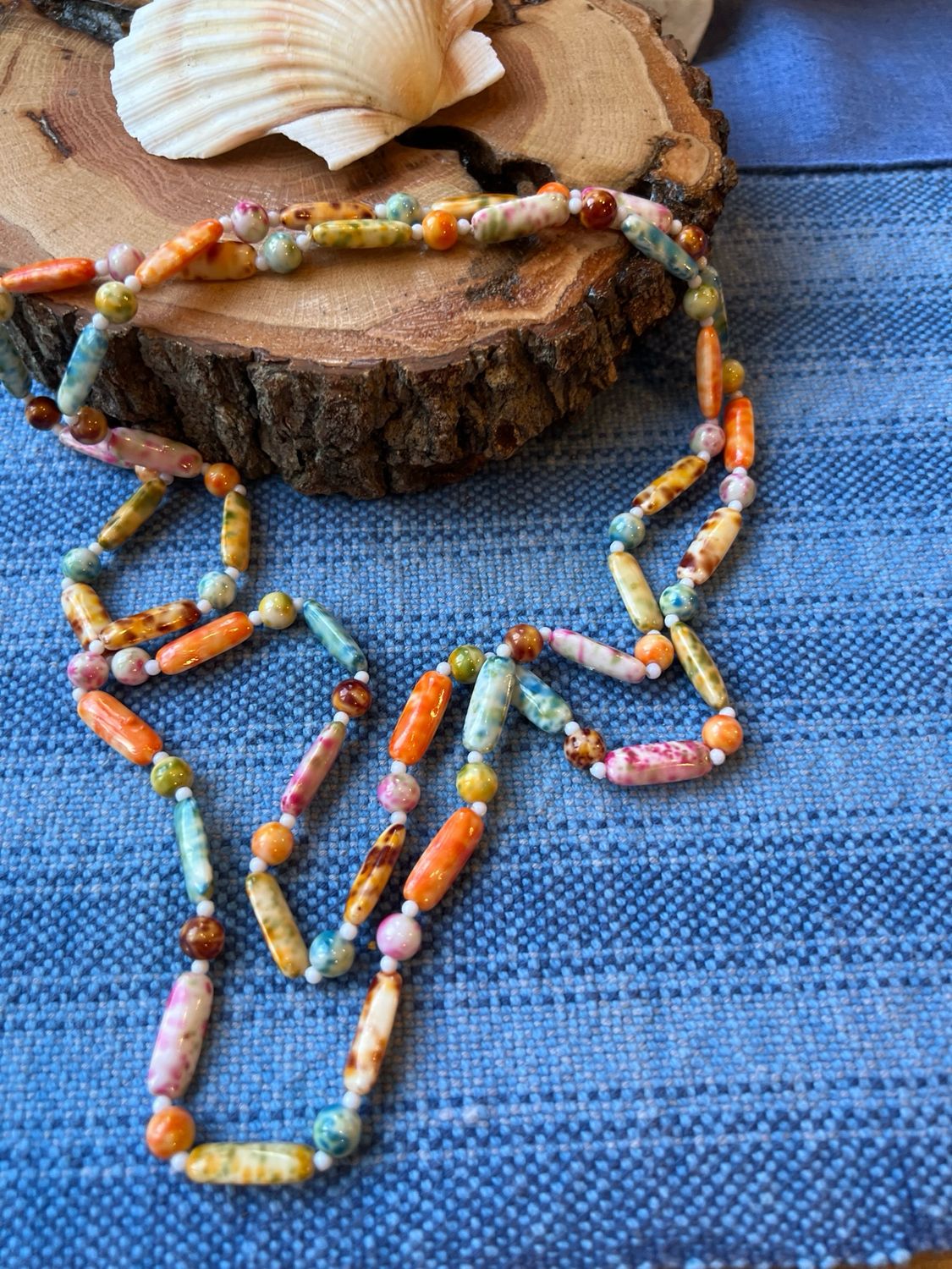 Multi-colored 48&quot; Necklace