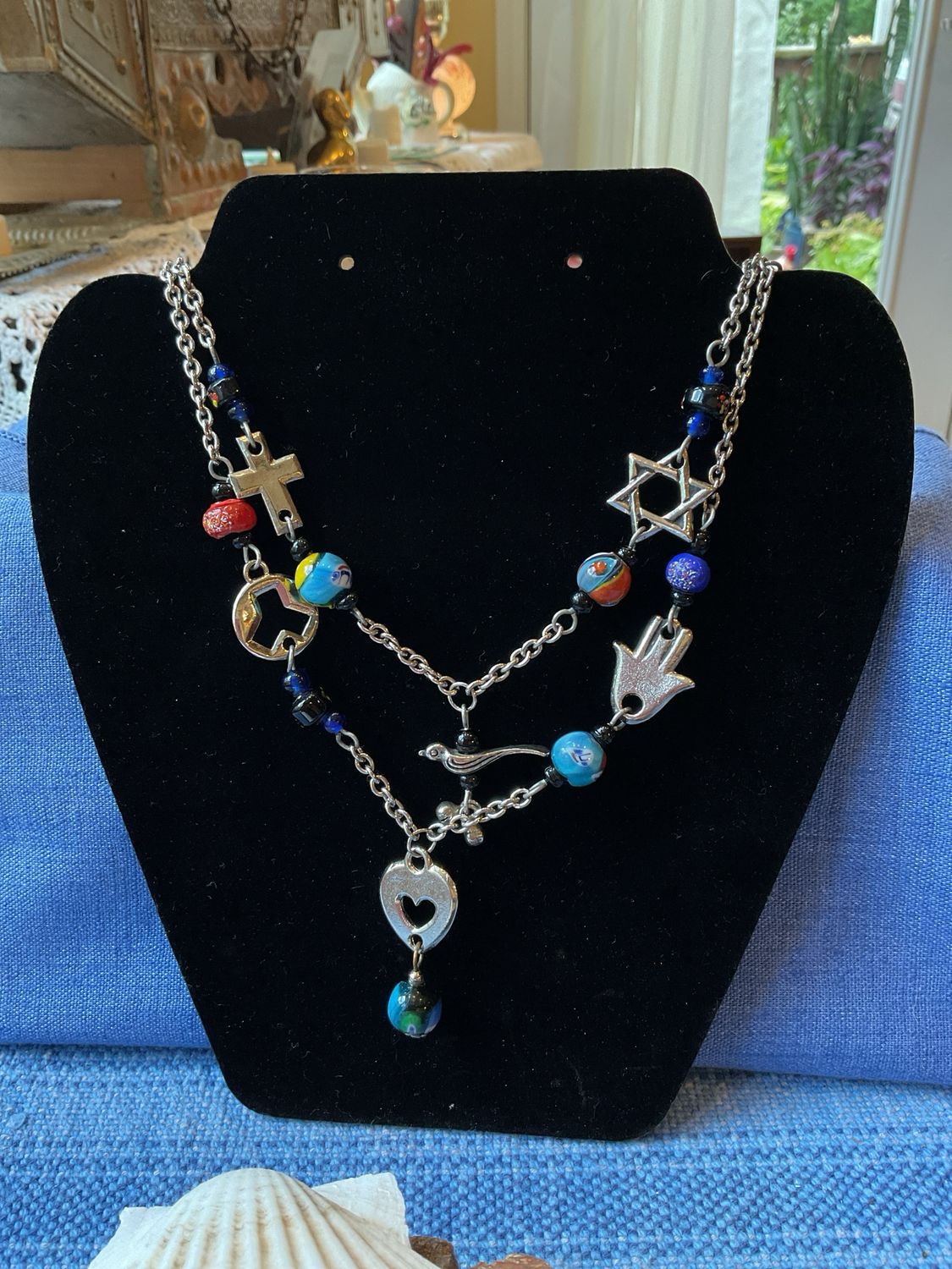 Faithful Bloom Charm Choker – Vintage Devotion &amp; Quiet Grace
