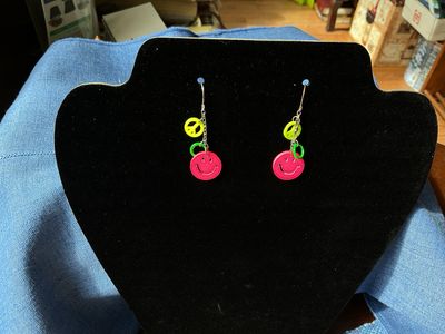 Pierced Earrings Smiley Face