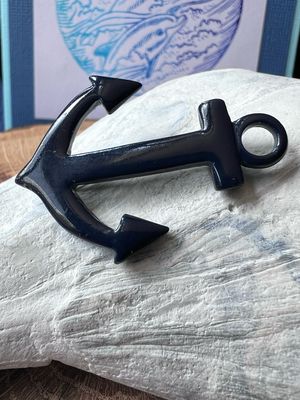 Navy Blue Anchor Pin/pendant