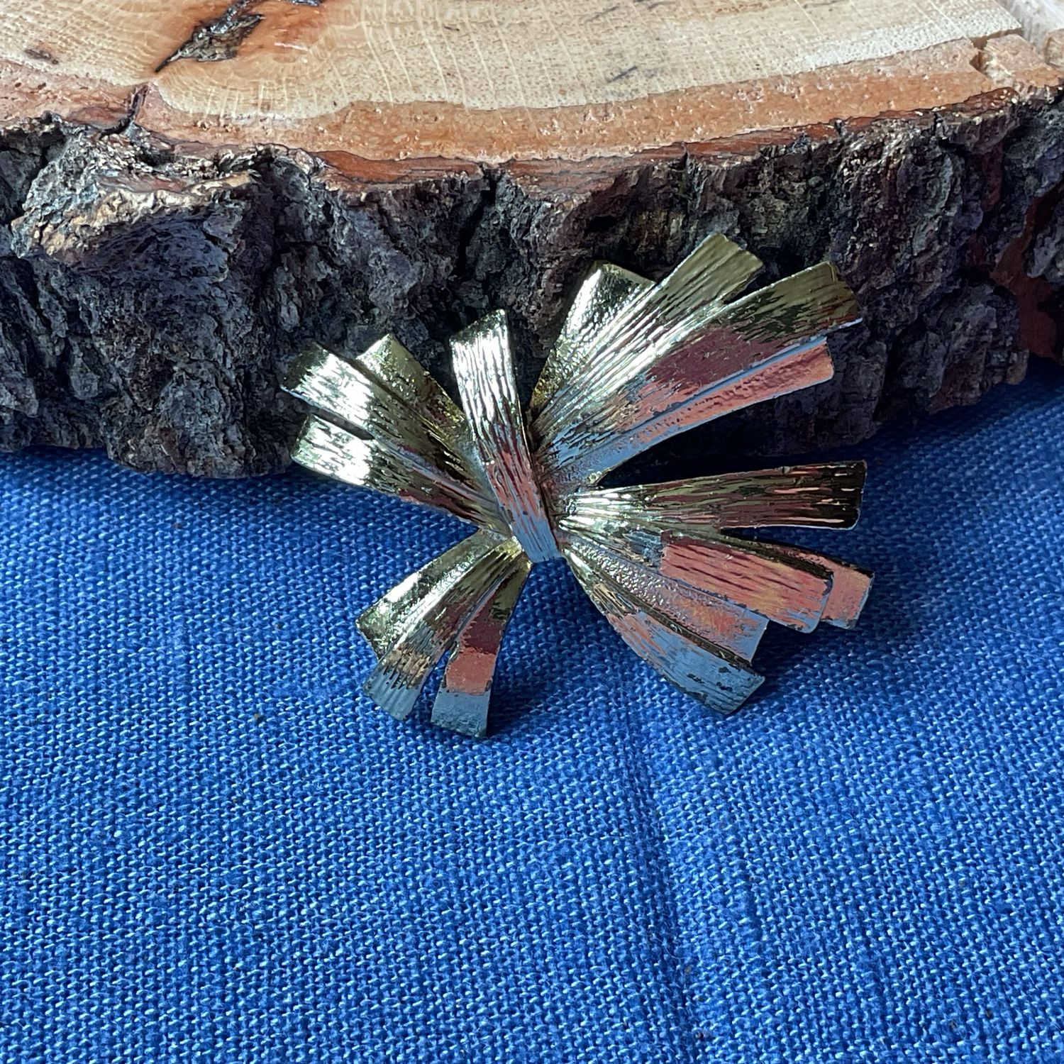 Golden Wheat Brooch