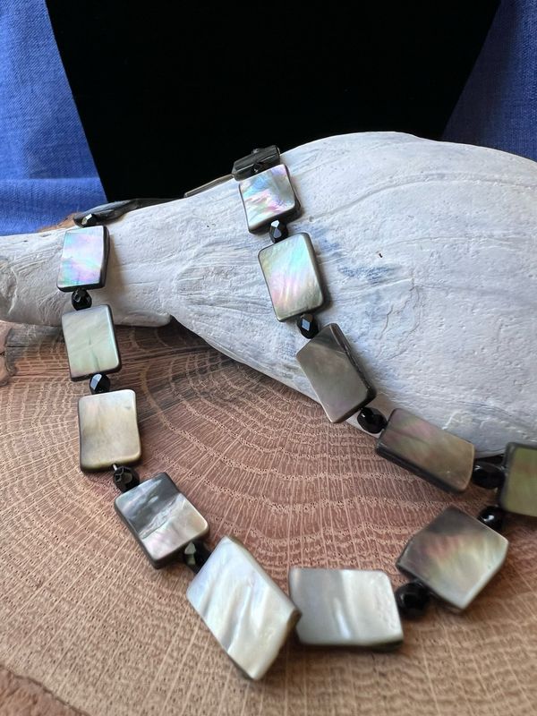 Abalone Radiance | 16” Magnetic Closure Necklace from Estate Collection