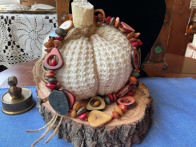 Nut Wood And Seeds Necklace``