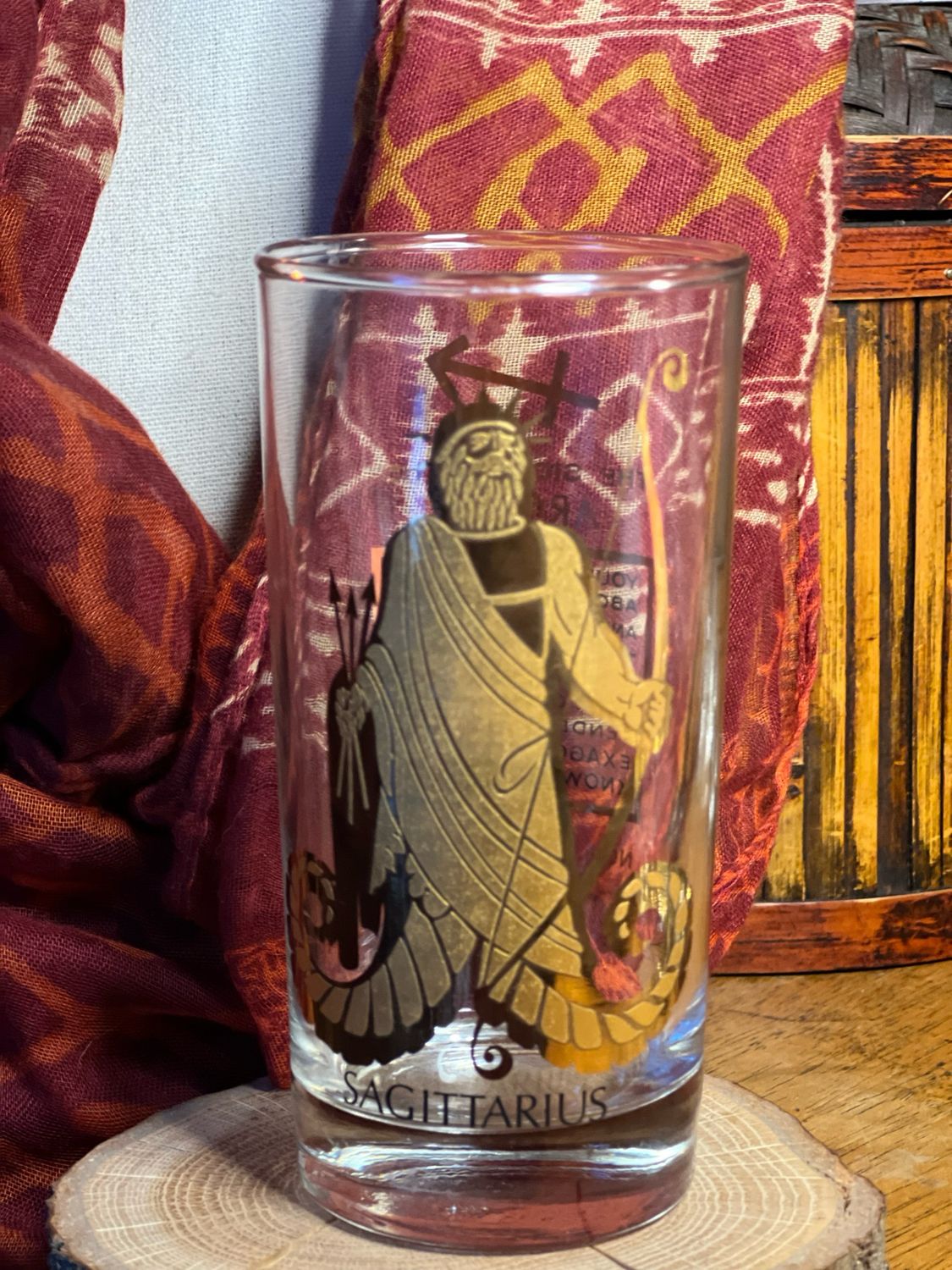 Vintage Sagitarius Glass