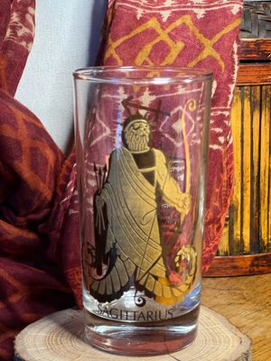 Vintage Sagitarius Glass