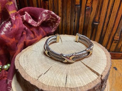 Silver &amp; Gold Triple Bracelet