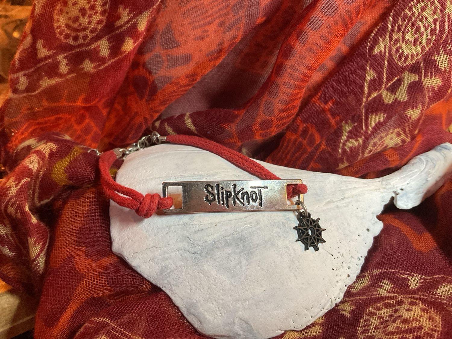 Red Slipknot Corded Bracelet