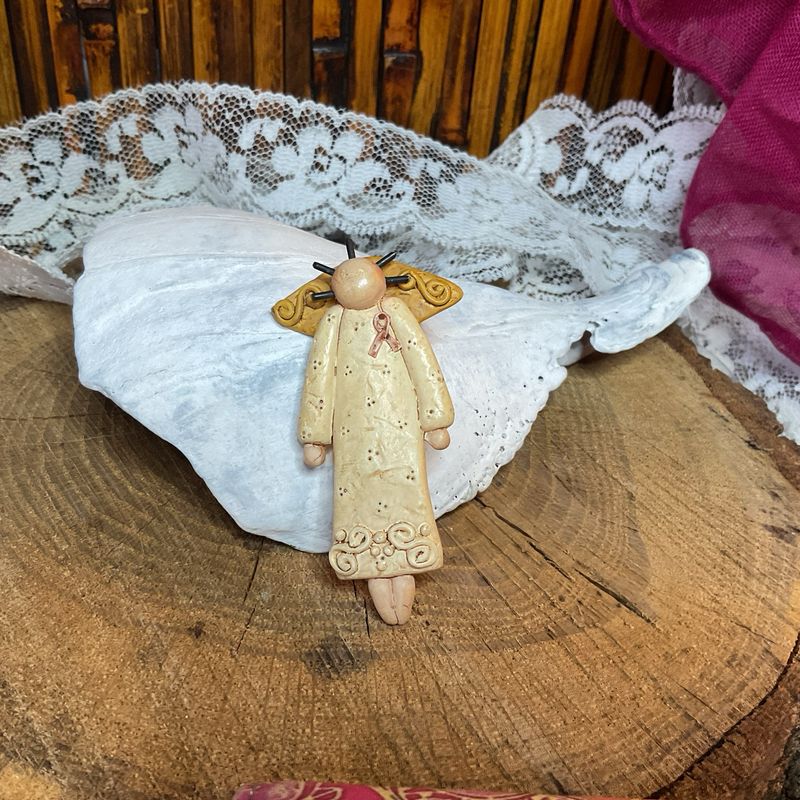 Flying Angel Brooch – Breast Cancer Awareness &amp; Vintage Grace