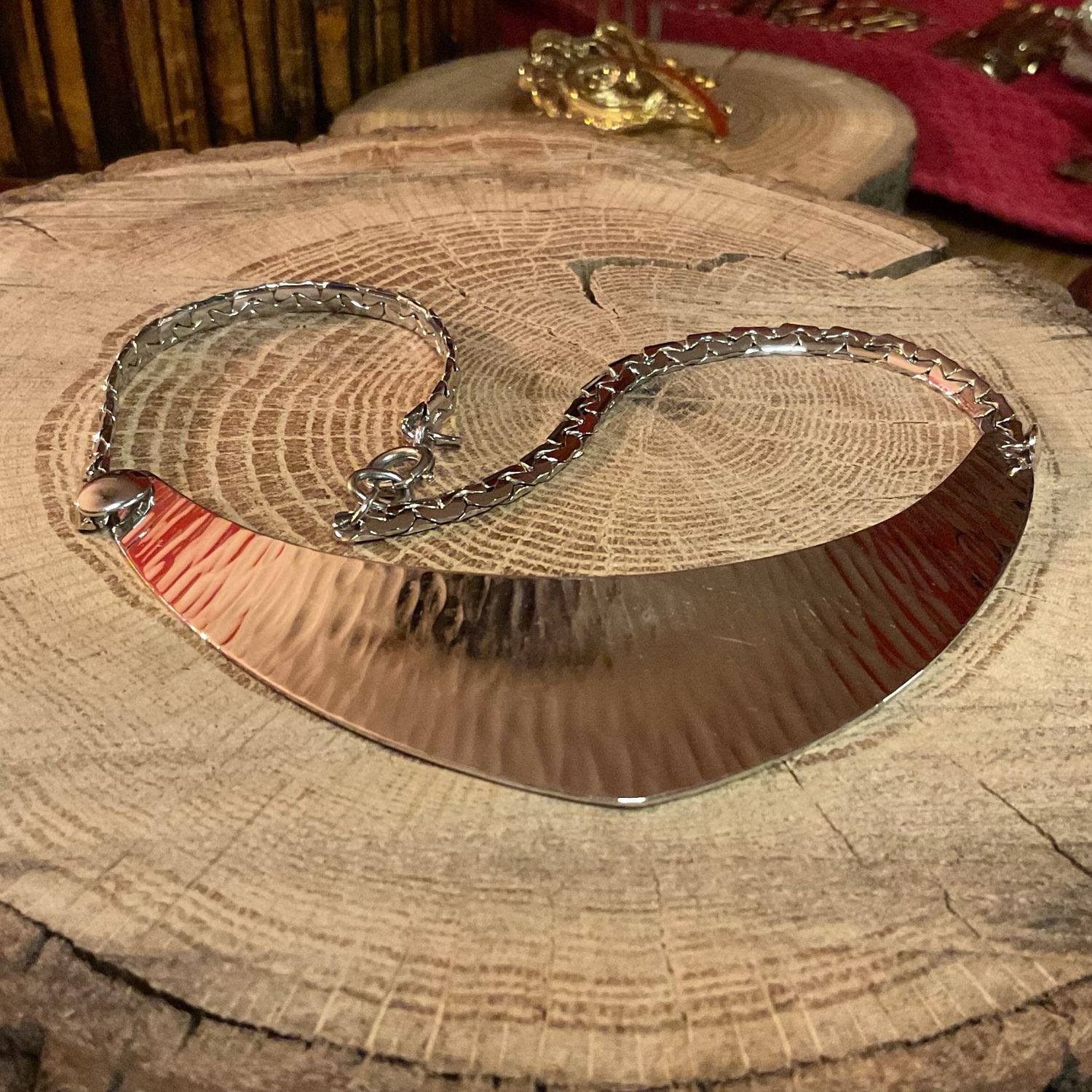 Napier  Silver Vintage Bib Choker