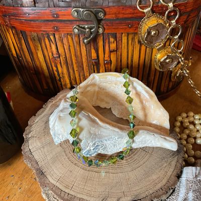 Coro Bicone Crystal Necklace