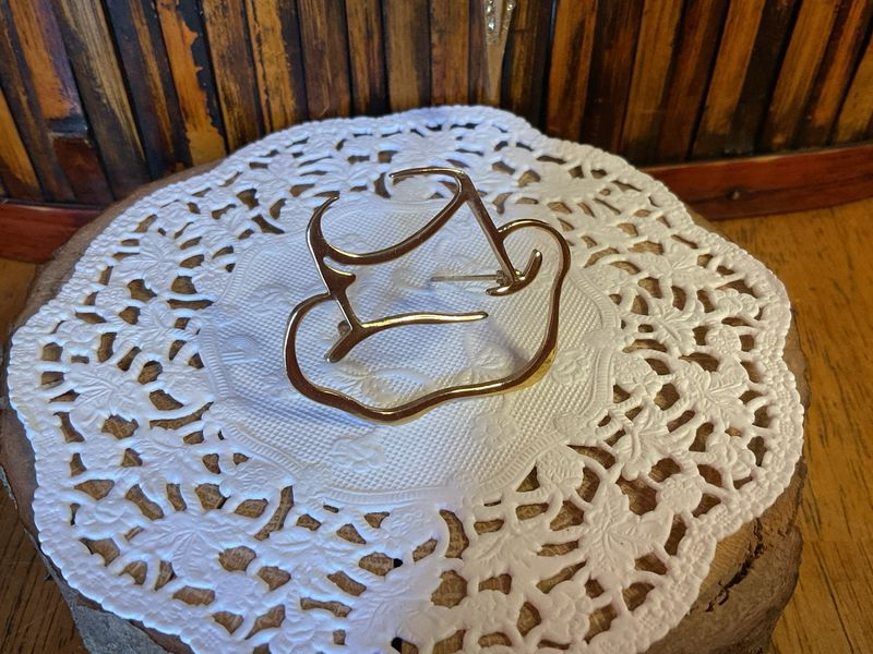 Gold-Tone Cowboy Pin