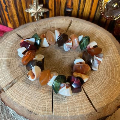 Stone And Shell Bracelet