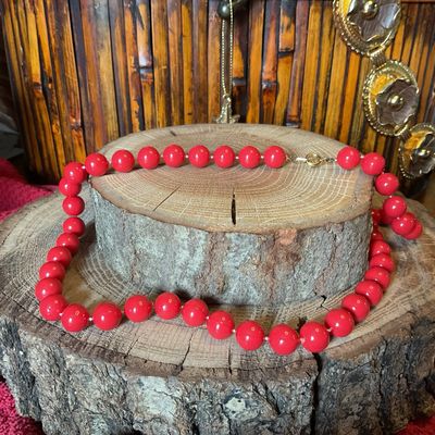 Red Pearl Necklace