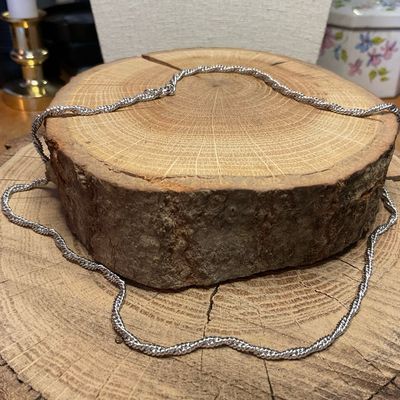 AVON Signed Sterling Twisted Rope Chain