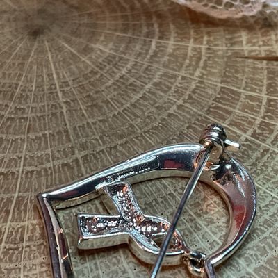 Heart Cancer Survivor Silver Brooch