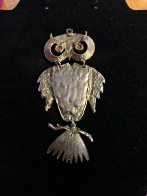 Vintage Western Wear Owl Pendant
