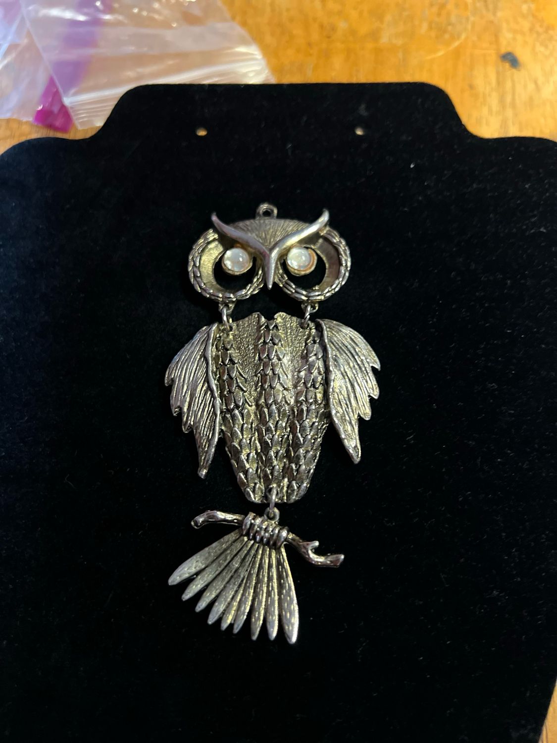 Vintage Western Wear Owl Pendant